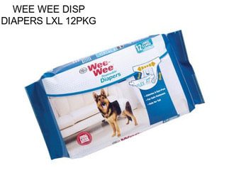 WEE WEE DISP DIAPERS LXL 12PKG