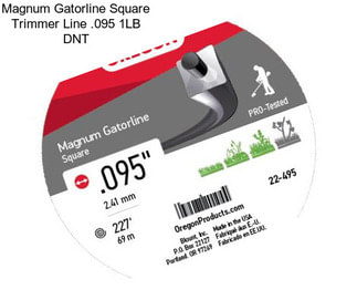 Magnum Gatorline Square Trimmer Line .095 1LB DNT