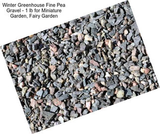Winter Greenhouse Fine Pea Gravel - 1 lb for Miniature Garden, Fairy Garden