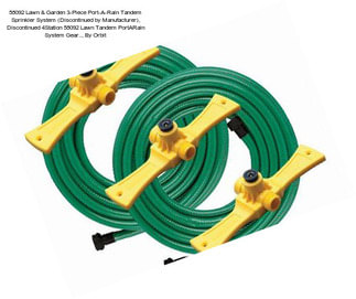 58092 Lawn & Garden 3-Piece Port-A-Rain Tandem Sprinkler System (Discontinued by Manufacturer), Discontinued 4Station 58092 Lawn Tandem PortARain System Gear.., By Orbit