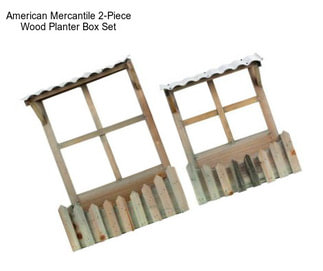 American Mercantile 2-Piece Wood Planter Box Set