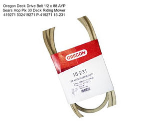 Oregon Deck Drive Belt 1/2\