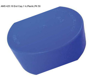 AMS 425.18 End Cap,1 In,Plastic,PK 50