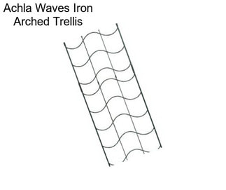 Achla Waves Iron Arched Trellis