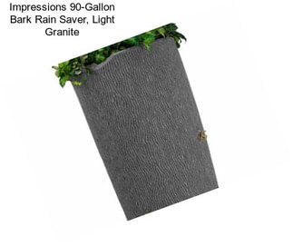 Impressions 90-Gallon Bark Rain Saver, Light Granite