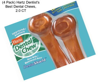 (4 Pack) Hartz Dentist\'s Best Dental Chews, 2.0 CT