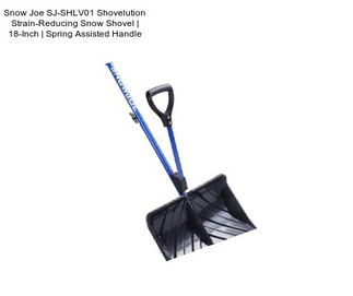 Snow Joe SJ-SHLV01 Shovelution Strain-Reducing Snow Shovel | 18-Inch | Spring Assisted Handle