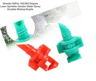 Directer 50Pcs 180/360 Degree Lawn Sprinkler Garden Water Spray Durable Misting Nozzle