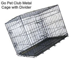 Go Pet Club Metal Cage with Divider