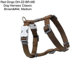 Red Dingo DH-ZZ-BR-ME Dog Harness Classic Brown, Medium