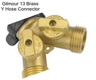 Gilmour 13 Brass Y Hose Connector