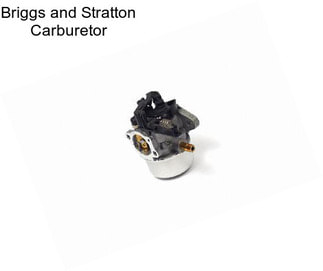 Briggs and Stratton Carburetor
