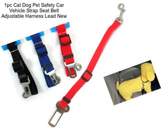 1pc Cat Dog Pet Safety Car Vehicle Strap Seat Belt Adjustable Harness Lead New