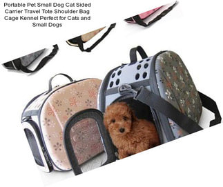 Portable Pet Small Dog Cat Sided Carrier Travel Tote Shoulder Bag Cage Kennel Perfect for Cats and Small Dogs