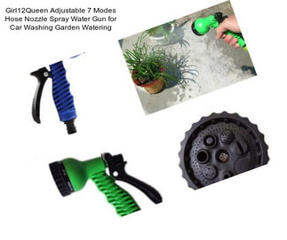 Girl12Queen Adjustable 7 Modes Hose Nozzle Spray Water Gun for Car Washing Garden Watering