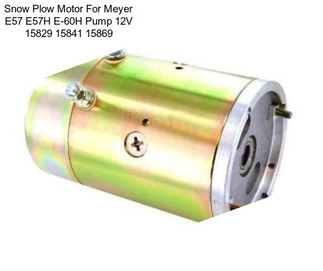 Snow Plow Motor For Meyer E57 E57H E-60H Pump 12V 15829 15841 15869