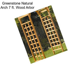 Greenstone Natural Arch 7 ft. Wood Arbor