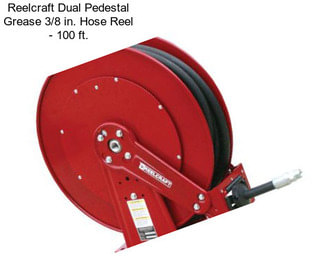 Reelcraft Dual Pedestal Grease 3/8 in. Hose Reel - 100 ft.