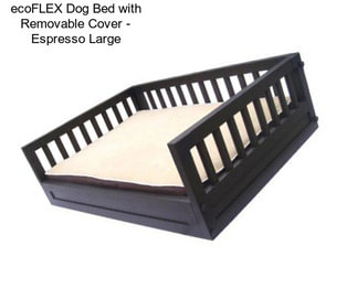 EcoFLEX Dog Bed with Removable Cover - Espresso Large