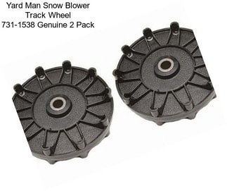 Yard Man Snow Blower Track Wheel 731-1538 Genuine 2 Pack