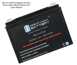 ML-U1 200CCA Battery for Toro Time Cutter SS4235 Zero-Turn Lawn Mower