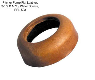 Pitcher Pump Flat Leather, 3-1/2 X 1-7/8\