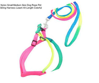 Nylon Small Medium Size Dog Rope Pet String Harness Leash 44\