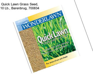 Quick Lawn Grass Seed, 10 Lb., Barenbrug, 700834