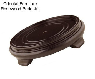 Oriental Furniture Rosewood Pedestal