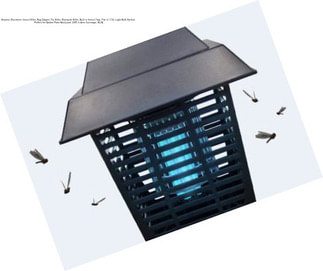 Koramzi Electronic Insect Killer, Bug Zapper, Fly Killer, Mosquito Killer, Built in Insect Trap, Fits in 110v Light Bulb Socket, Perfect for Garden Patio Backyard, 20W ¾ Acre Coverage- GL2A