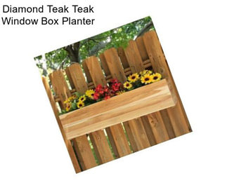 Diamond Teak Teak Window Box Planter