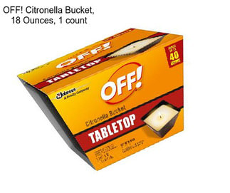 OFF! Citronella Bucket, 18 Ounces, 1 count