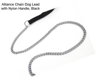 Alliance Chain Dog Lead with Nylon Handle, Black