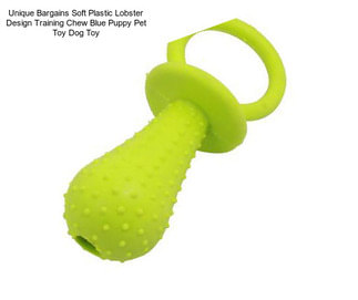 Unique Bargains Soft Plastic Lobster Design Training Chew Blue Puppy Pet Toy Dog Toy