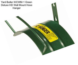 Yard Butler IHCWM-1 Green Deluxe HD Wall Mount Hose Hanger