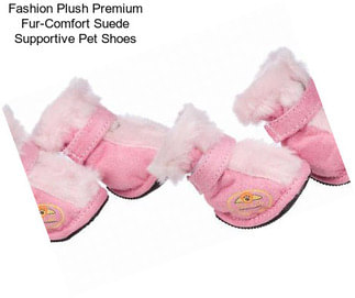 Fashion Plush Premium Fur-Comfort Suede Supportive Pet Shoes