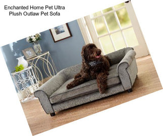 Enchanted Home Pet Ultra Plush Outlaw Pet Sofa