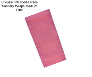 Snoozer Pet Piddle Pads Sanitary Wraps Medium Pink