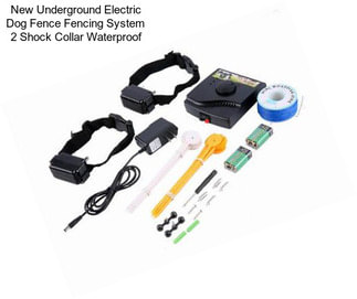 New Underground Electric Dog Fence Fencing System 2 Shock Collar Waterproof