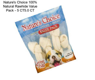 Nature\'s Choice 100% Natural Rawhide Value Pack - 5 CT5.0 CT