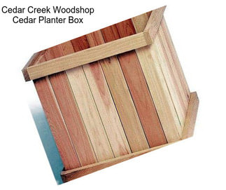 Cedar Creek Woodshop Cedar Planter Box