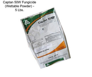 Captan 50W Fungicide (Wettable Powder) - 5 Lbs.