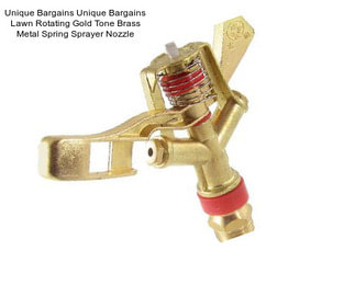 Unique Bargains Unique Bargains Lawn Rotating Gold Tone Brass Metal Spring Sprayer Nozzle