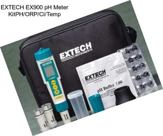 EXTECH EX900 pH Meter KitPH/ORP/Cl/Temp