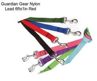 Guardian Gear Nylon Lead 6ftx1in Red