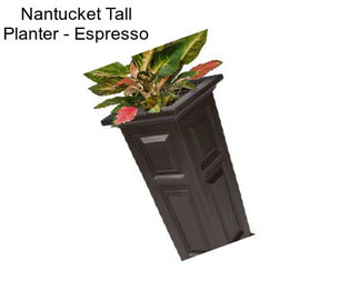 Nantucket Tall Planter - Espresso