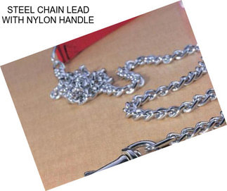 STEEL CHAIN LEAD WITH NYLON HANDLE