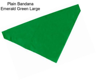 Plain Bandana Emerald Green Large