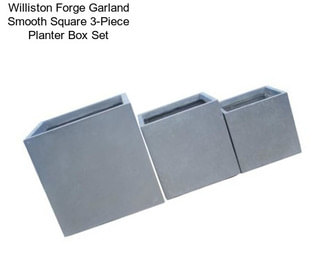 Williston Forge Garland Smooth Square 3-Piece Planter Box Set