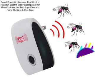 Smart Powerful Ultrasonic Pest Control Repeller, Electric Wall Plug Repellent for Mice Cockroaches Bed Bugs Flies and more, Humans & Pets Safe